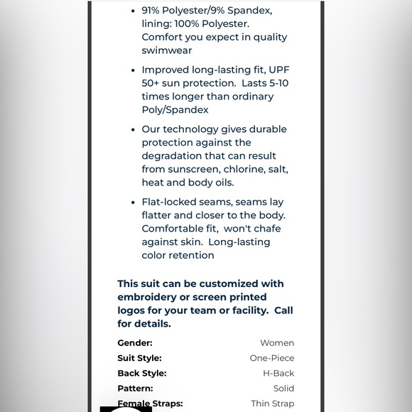 Rise Girls Swimsuit - Picture 2 of 5